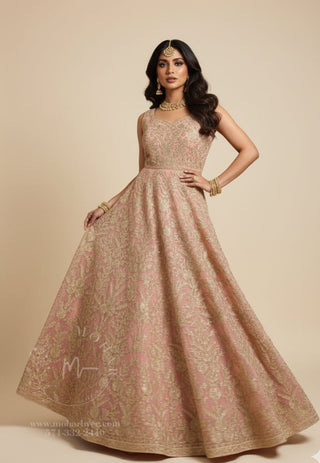 Blush Pink Floor Length Gown