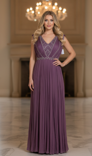 Deep Wine/Plum Shade Gown