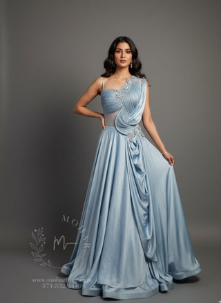 Powder Blue Reception Gown