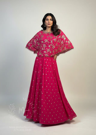 Bright Pink Shade Indo-Western