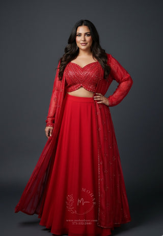 Red Lehenga Set