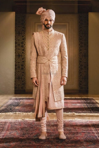 How do Indian Grooms style themselves on the wedding day?