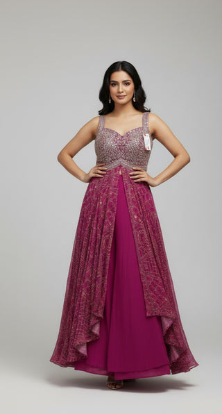 Royal Navy Blue Embellished Lehenga Choli