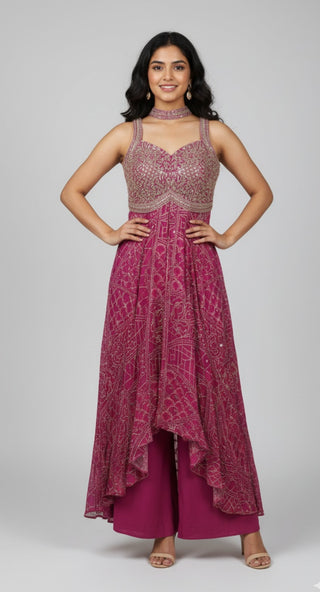Royal Navy Blue Embellished Lehenga Choli