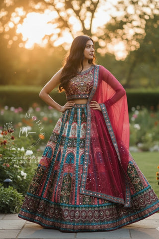 Multicolor Traditional Lehenga Choli Set