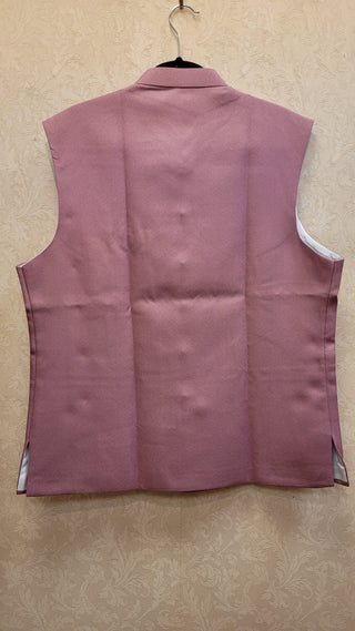 Pink solid Vest