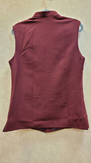 Maroon solid Vest