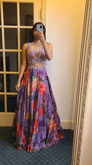 Chic Indo-Western Lehenga with Statement Coat