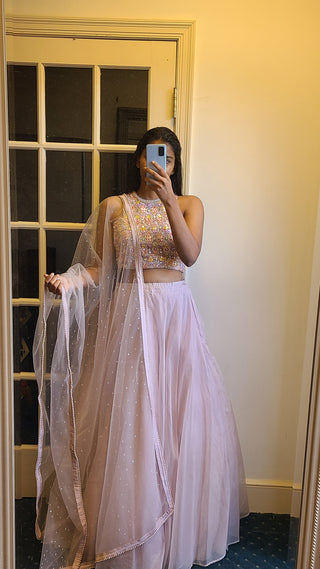 Chic Indo-Western Lehenga with pockets