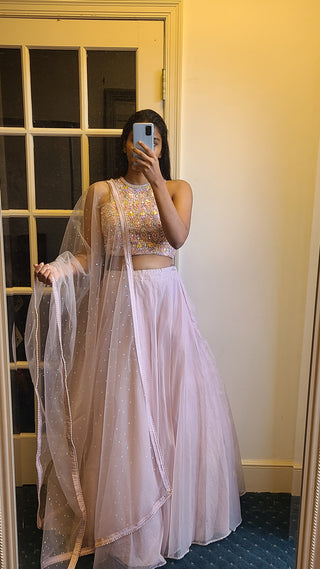Chic Indo-Western Lehenga with pockets
