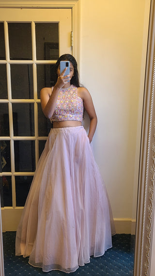 Chic Indo-Western Lehenga with pockets