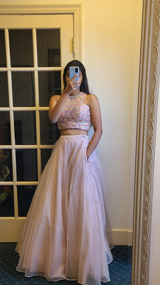 Chic Indo-Western Lehenga with pockets