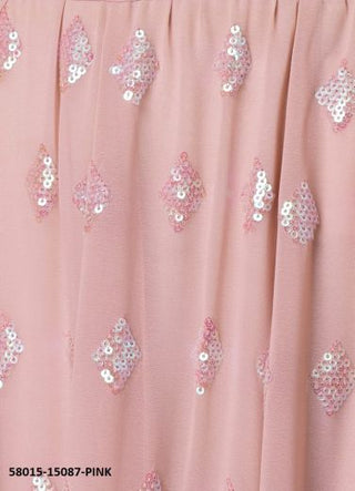 Pink Georgette Sequins-Work Wedding-Wear Gliterring Lehenga Choli