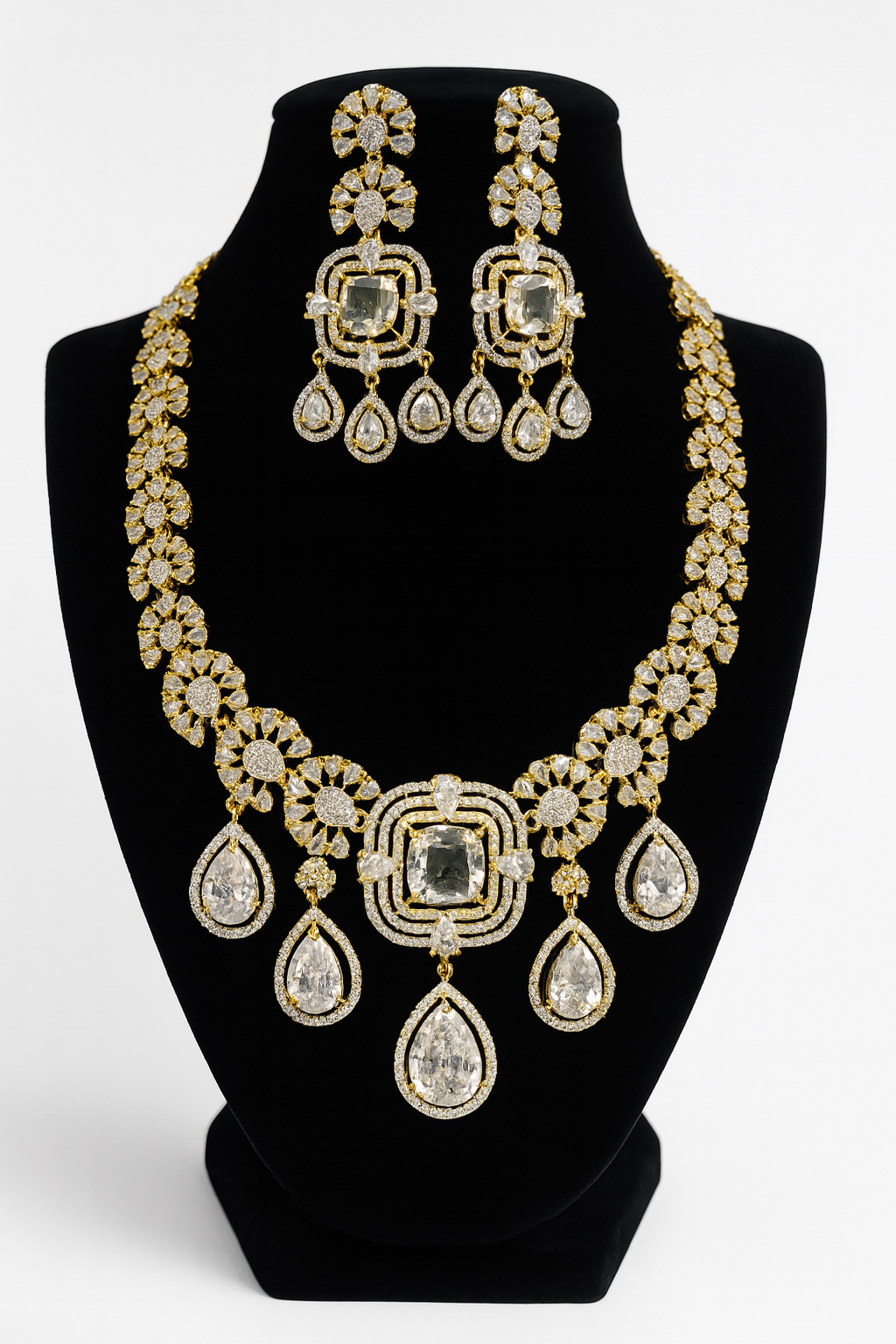 Statement CZ Necklace Set