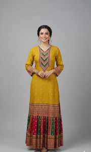 Canary Yellow Haldi Sharara Set