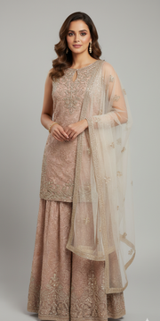 Rose Gold Sharara Set