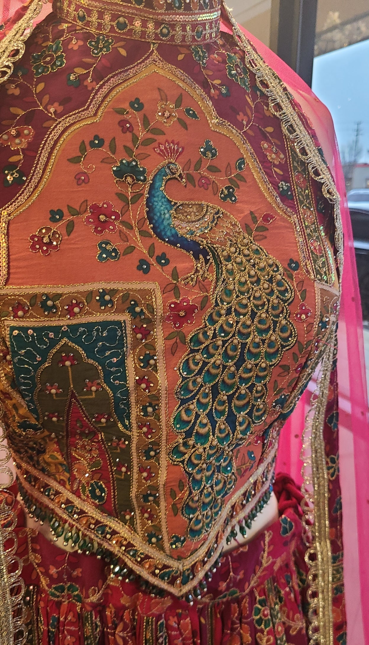 Peacock Sangeet Lehenga
