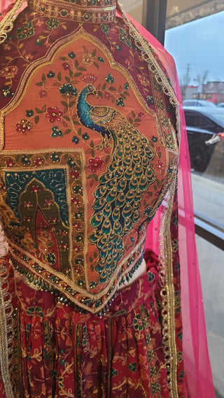 Peacock Sangeet Lehenga