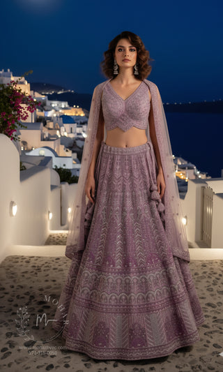 Mauve Twilight Lehenga