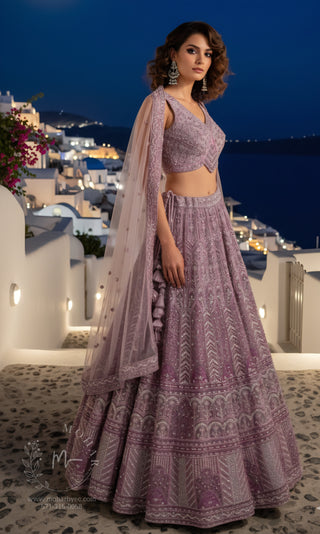 Mauve Twilight Lehenga
