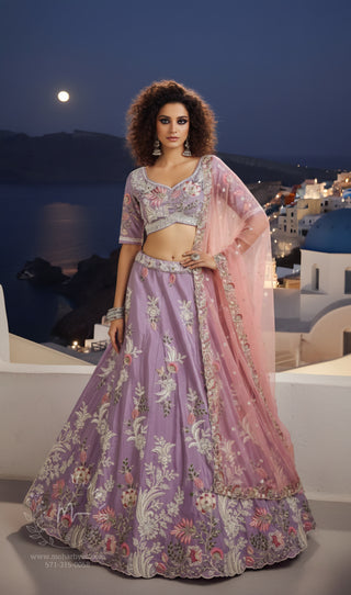 Lavender Dreams Embroidered Lehenga