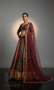 Multicolor Lehenga Choli - Jewel Tones Festive Collection