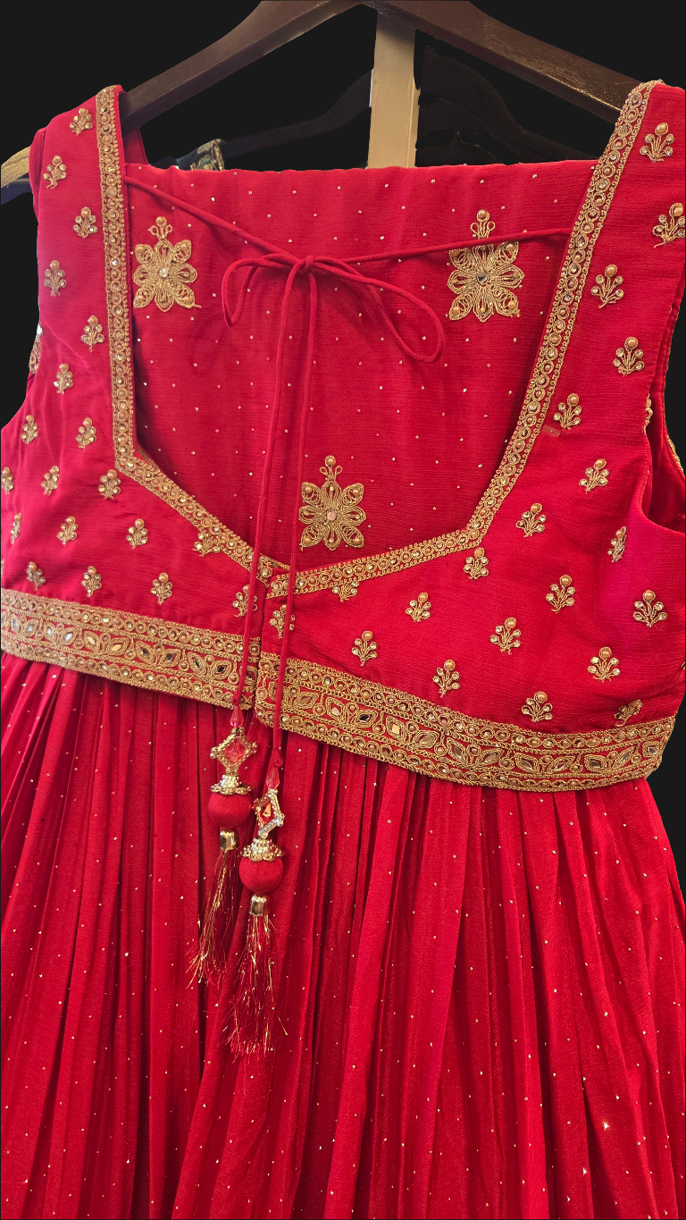 Pink & Gold Embroidered Lehenga