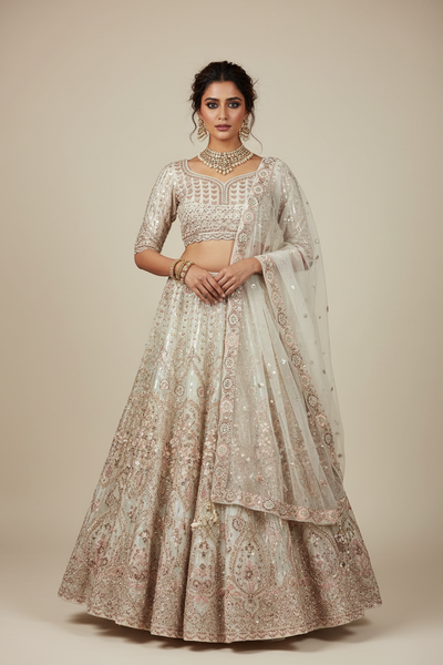 Ivory Bridal Lehenga Set