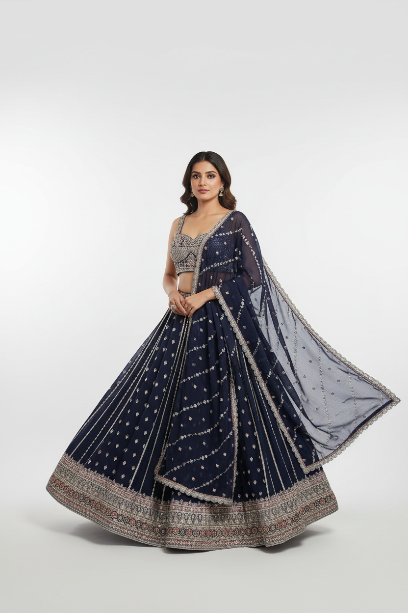 Rashmika Embroidered Lehenga