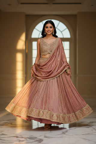 Pose 2 - Walking with dupatta veil