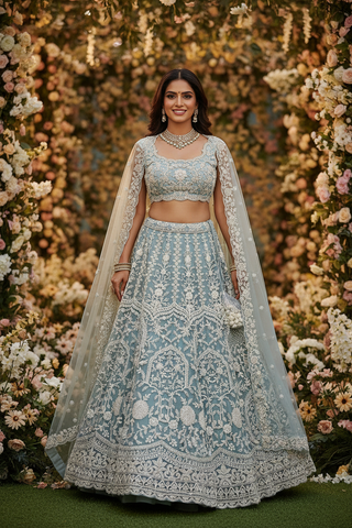 Pose 2 - Walking with dupatta veil