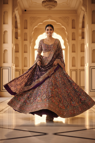Pose 2 - Walking with dupatta veil
