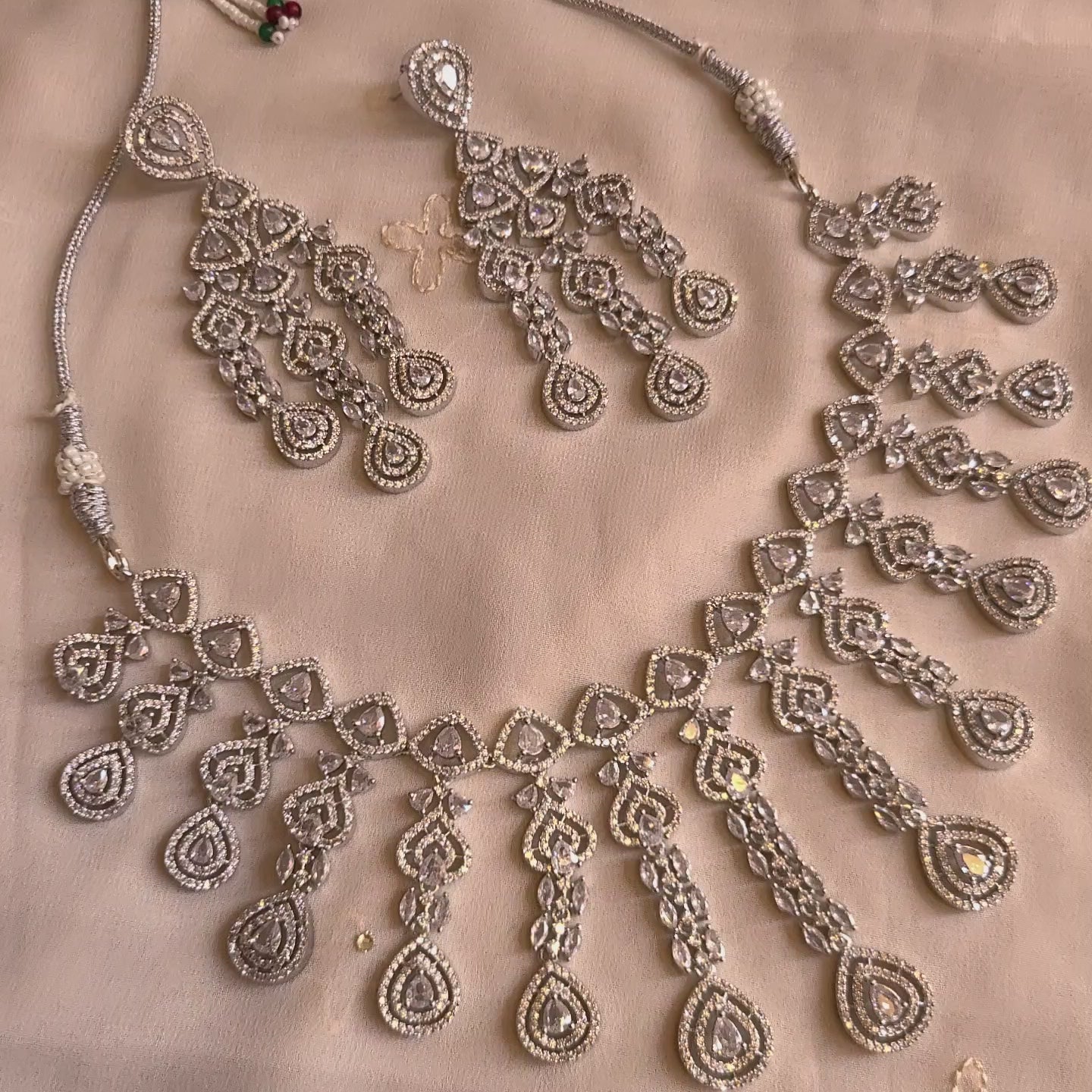 Load video: Statement CZ Necklace Set