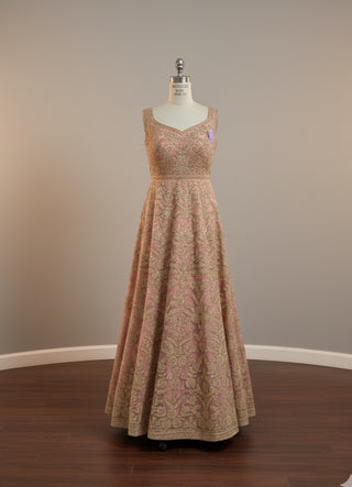 Blush Pink Floor Length Gown