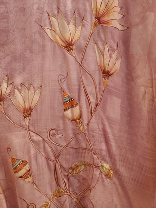 Soft Pink Embroidered Salwar Suit with Sheer Dupatta