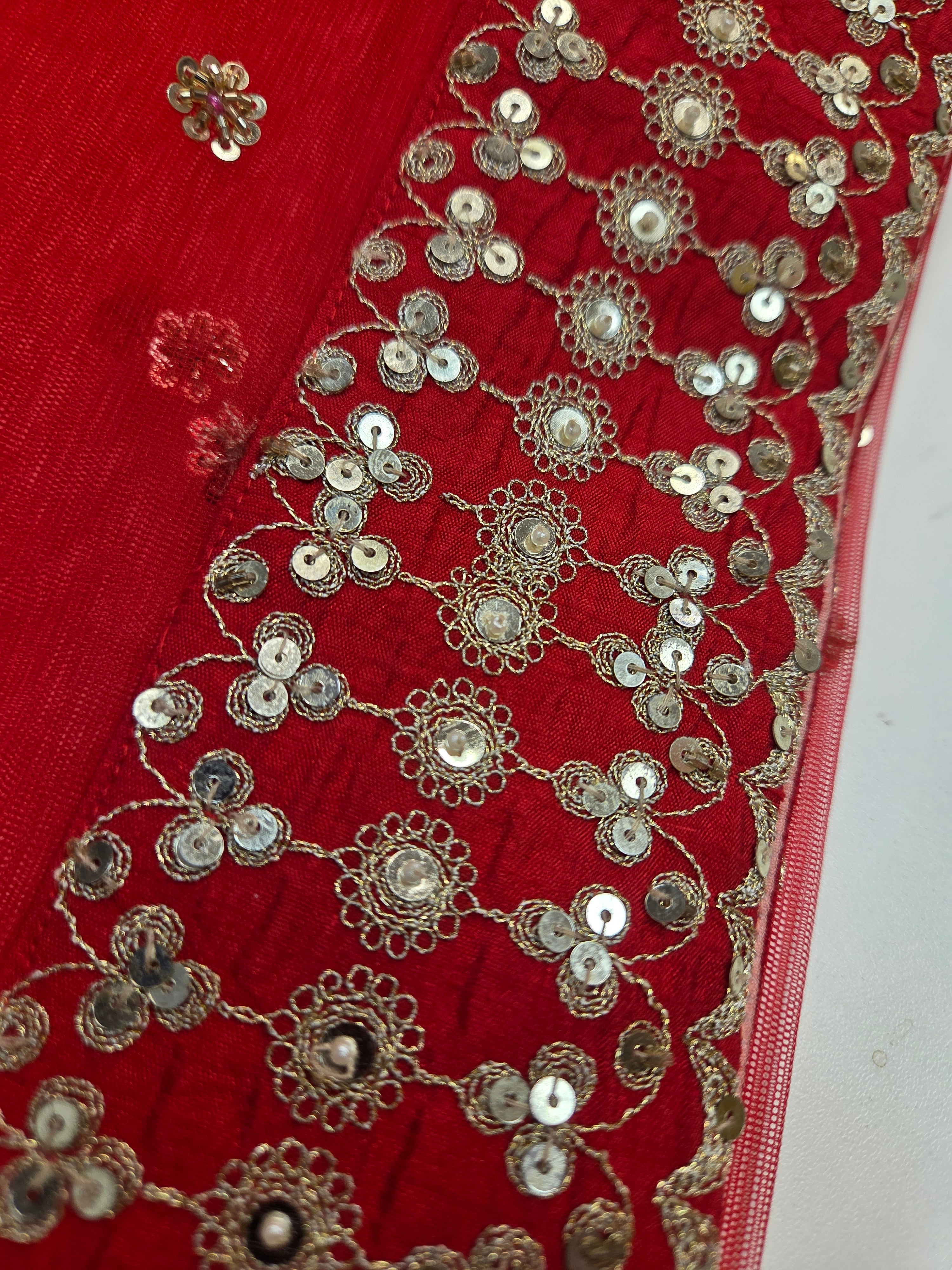 Crimson Gold Bridal Lehenga