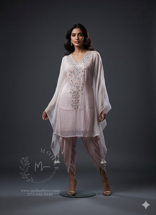 Light Blush Pink Indo-Western