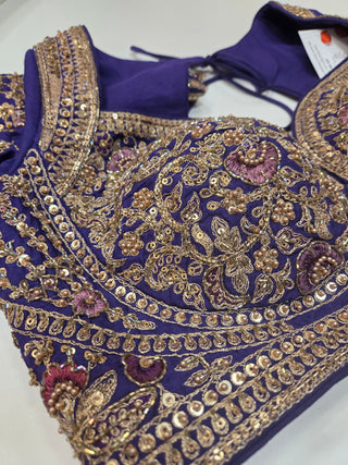 Hot Pink Embroidered Lehenga Set