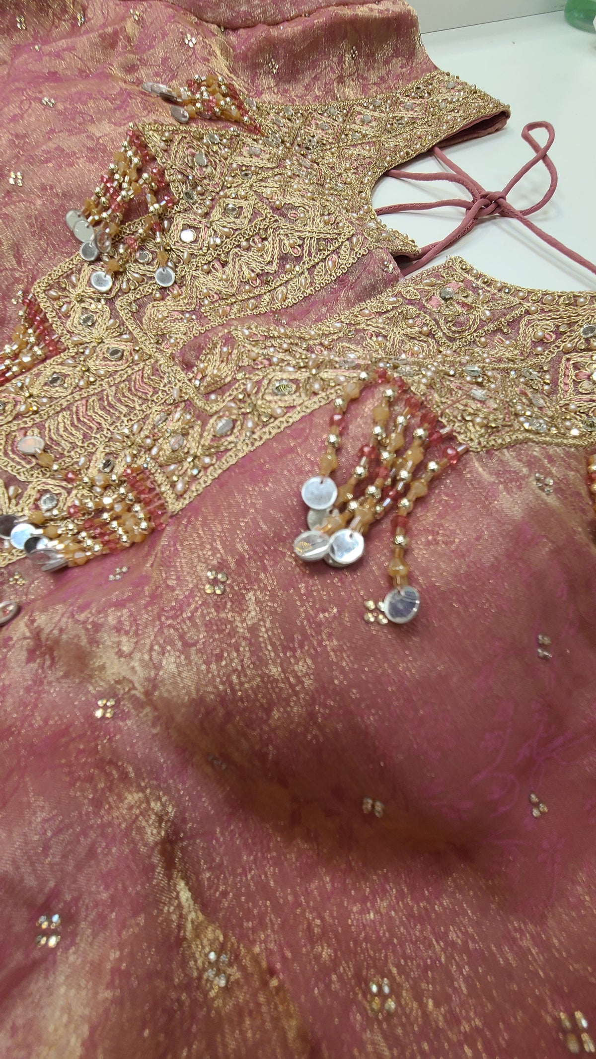 Rose Gold Embellished Lehenga