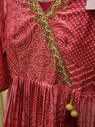 Bright Pink Anarkali-Style