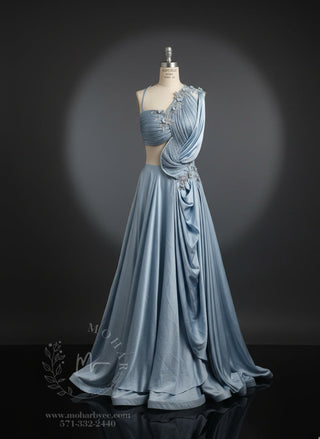 Powder Blue Reception Gown