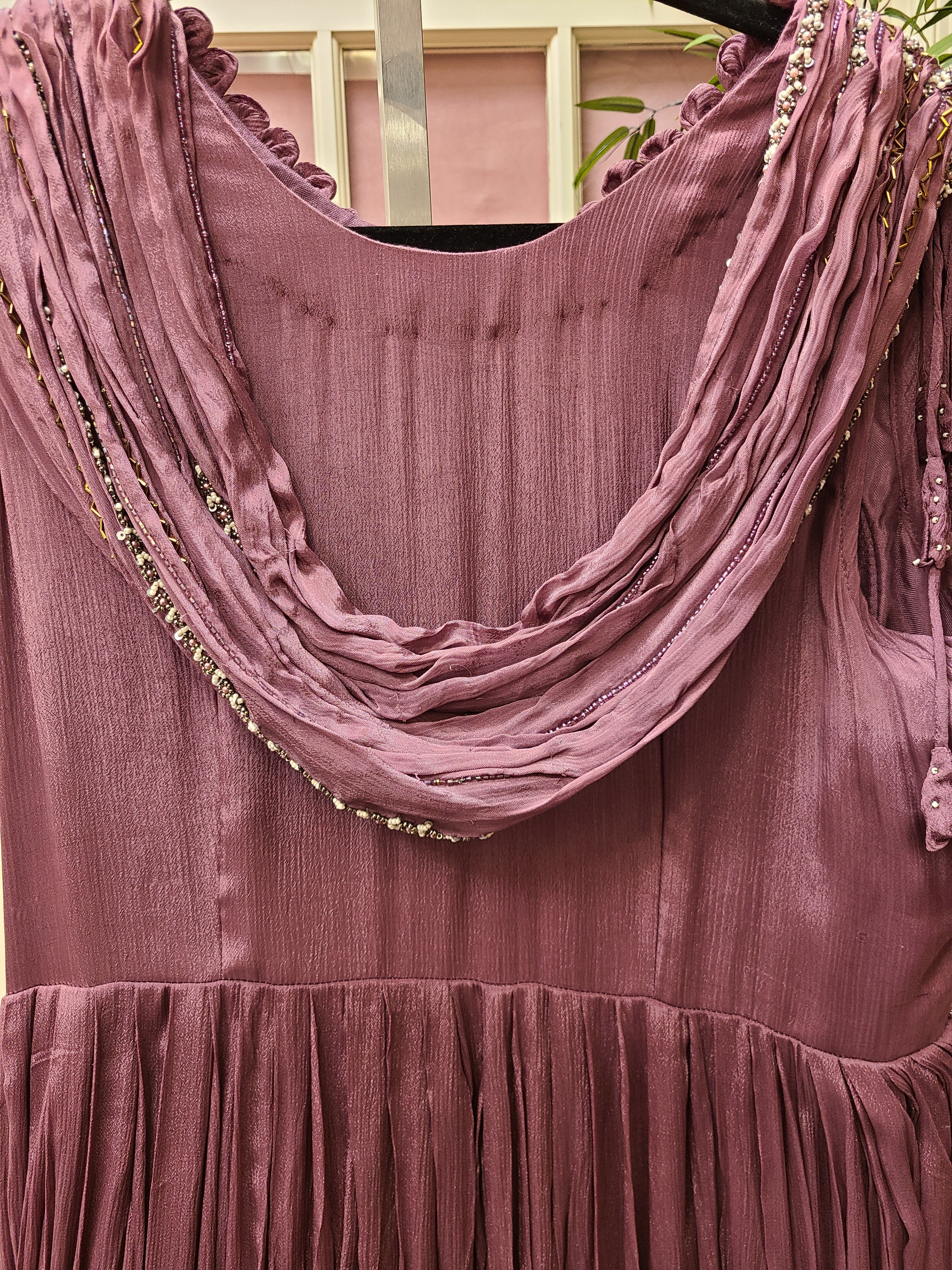 Deep Wine/Plum Shade Gown
