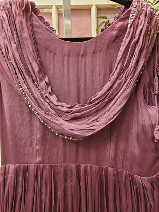 Deep Wine/Plum Shade Gown