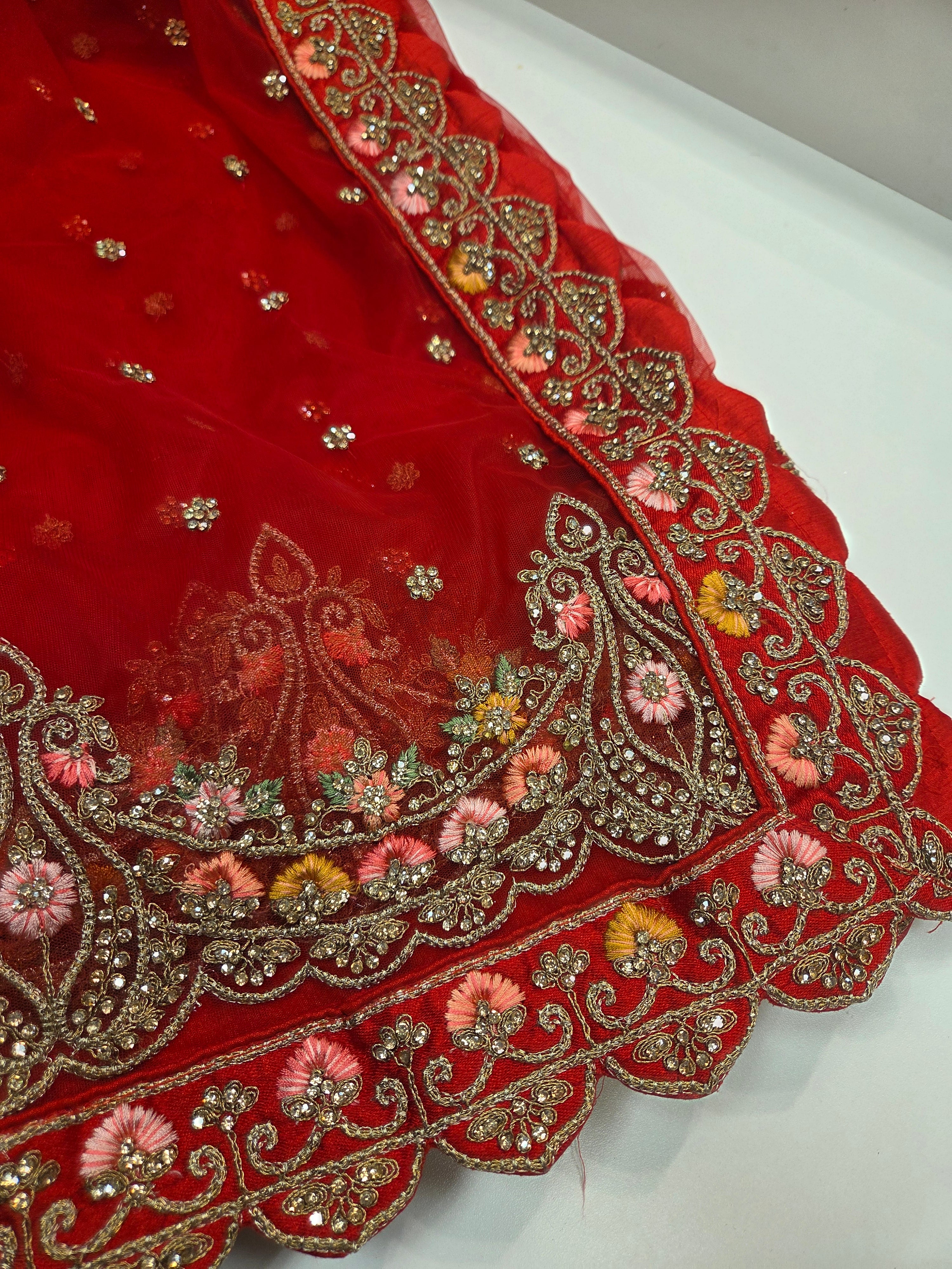 Crimson Bridal Lehenga Set
