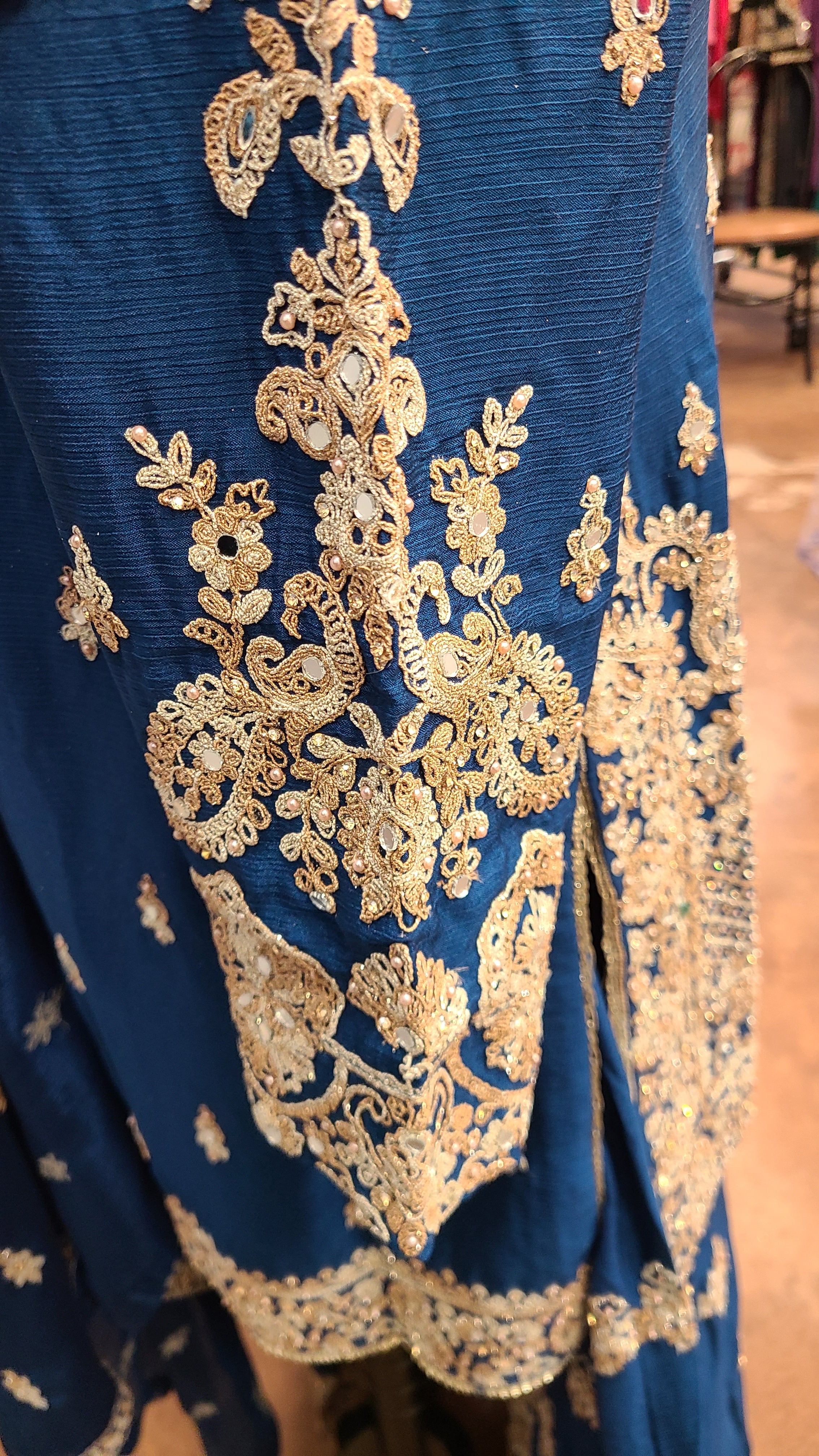 Cobalt Blue Sharara Set