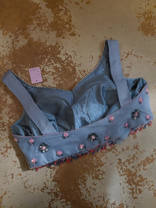 Chevron Embroidered Lehenga