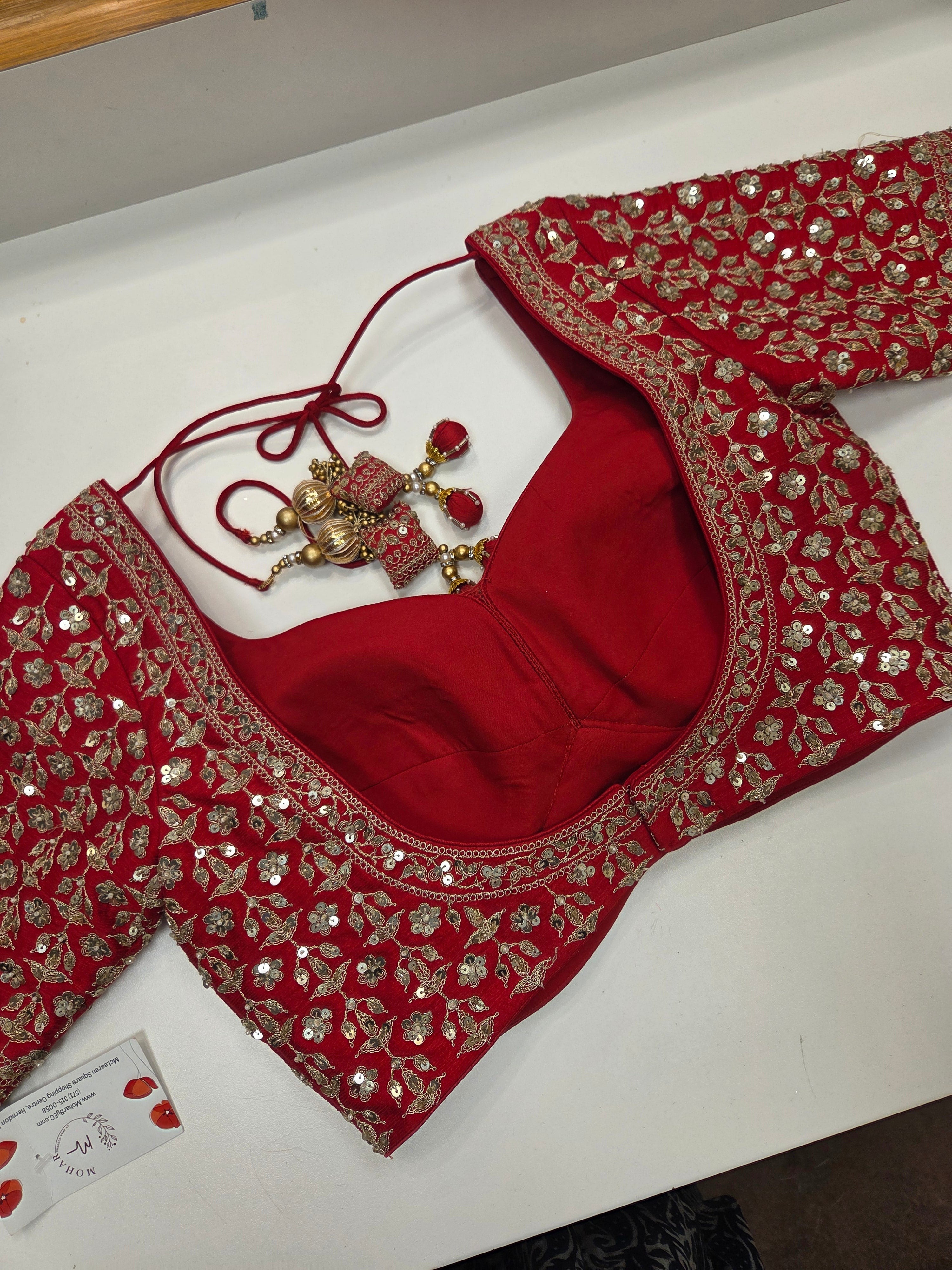 Crimson Gold Bridal Lehenga