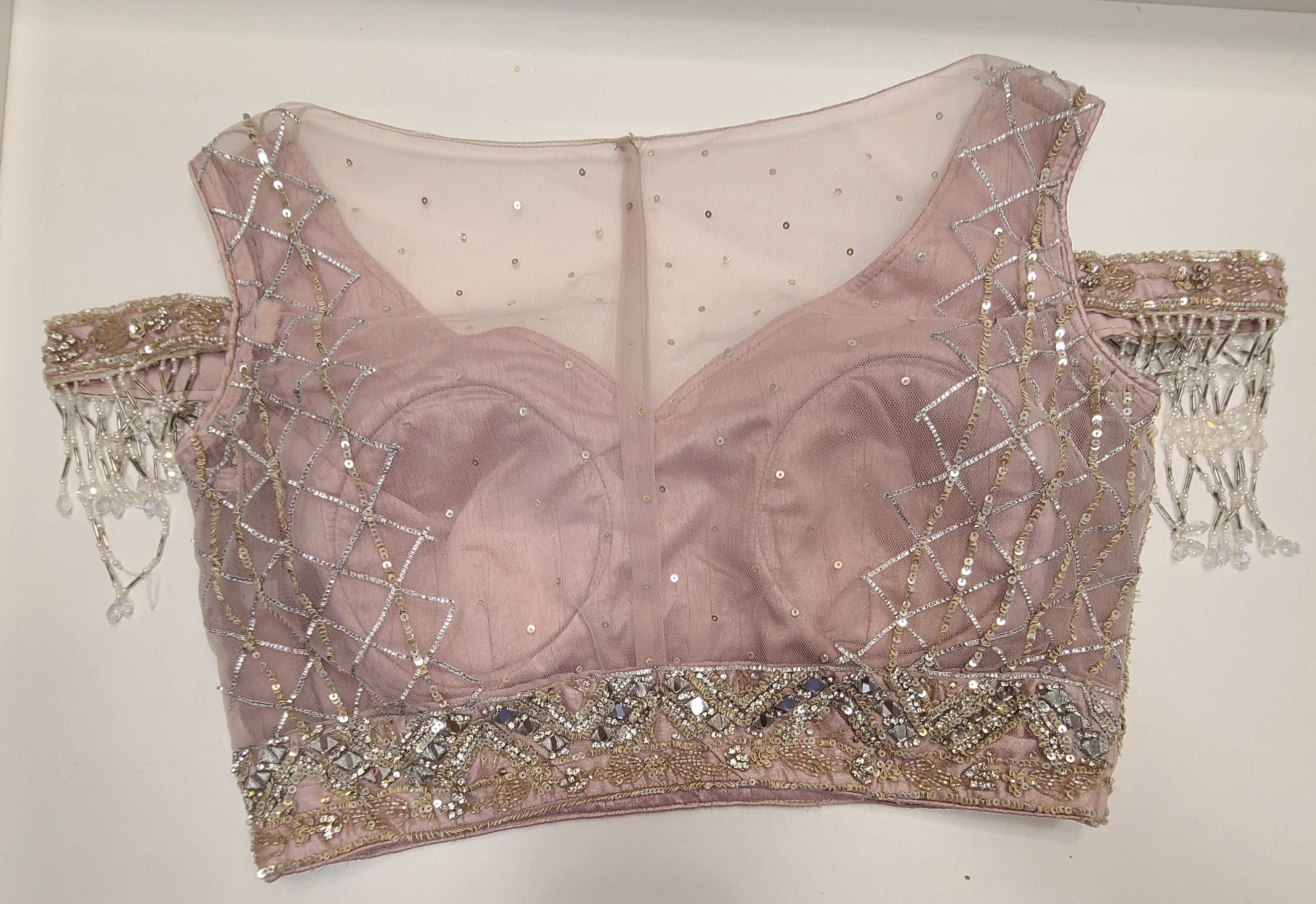 Blush Sequin Lehenga Set