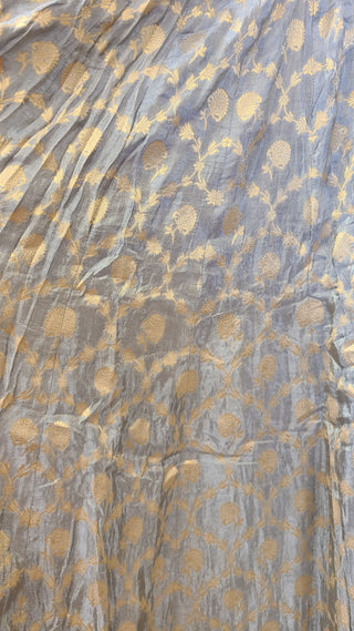 Grey Banarasi Lehenga
