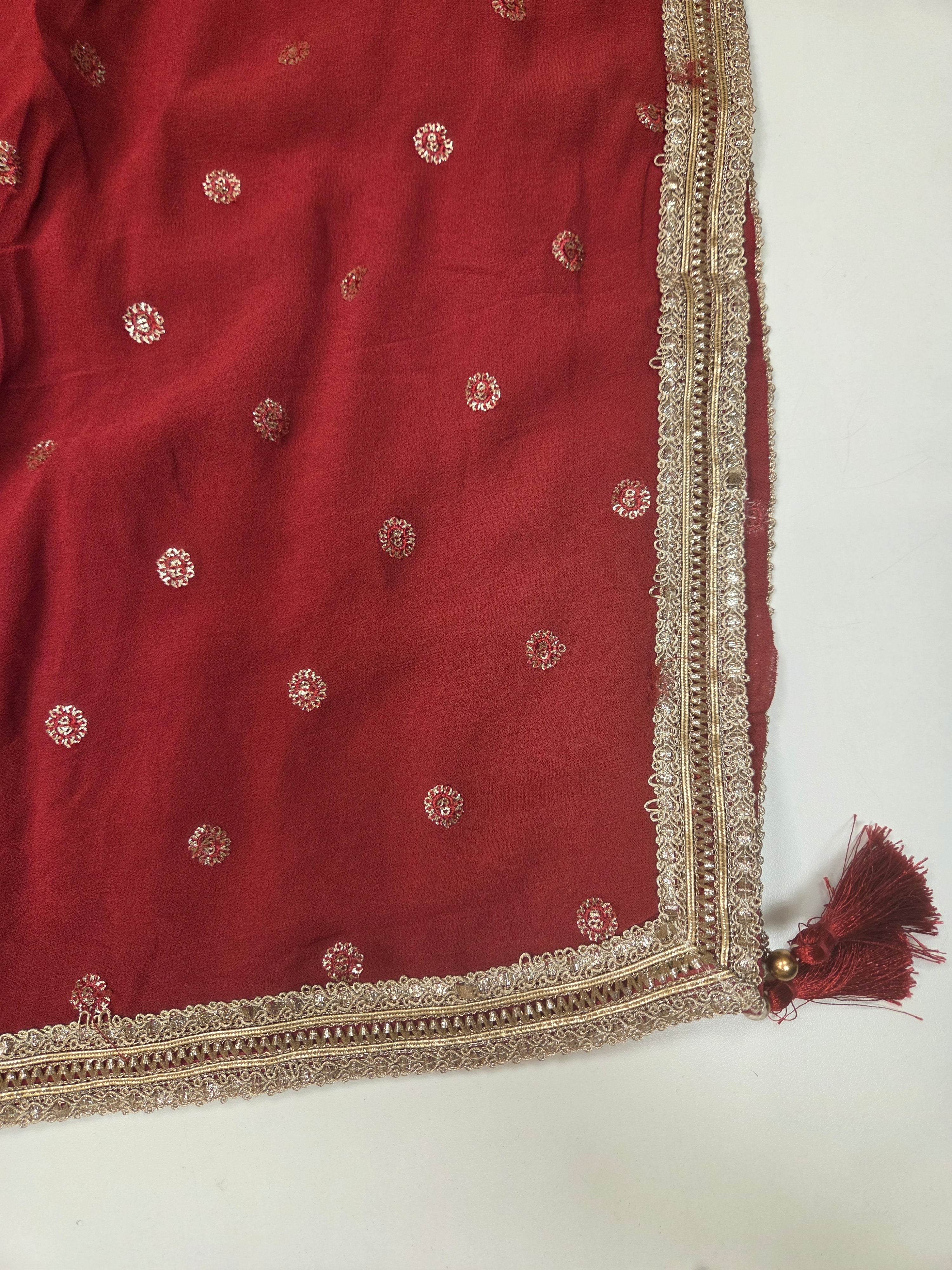 Mustard Yellow Banarasi Lehenga with Mirrorwork Halter Choli
